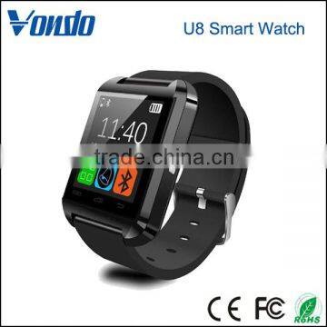 Wholesale WristWatch Phone Touch Screen For IOS Iphone Android Smartphone Samsung Smartphone Black U8 Bluetooth Smart Watch