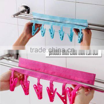 Cloth Hangers Folding Hangers Portable Pant Hangers Outdoor Camping Folding Hangers Plastic Clothing Travel Foldable Hanger photo-4