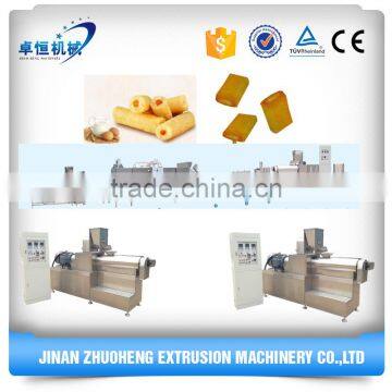 ZhuoHeng 2016 High quality full automatic chocolate filled core filling/puffed corn snacks food making machine