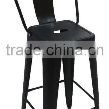 steel bar stool with backrest,height seat-from manufactory