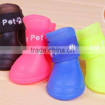 2015 New type jelly rain noble pet shoe socks for cats and dogs