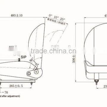 Adjustable Forklift Seat PVC Cover YH-01 photo-2
