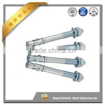 Stainless steel anchor bolt with hex nut ,washer