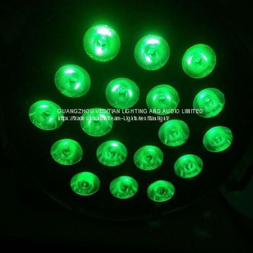 high brightness color changing led uplight 18pcs 10w indoor light 4in1 led par nightclub lighting slim led par 64