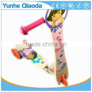 2016 New Wooden Toy Three Wheels Self Balancing Scooter for Kids photo-2