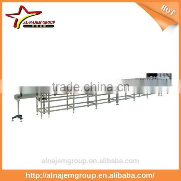 Inverse PET Bottle Conveyor System With Sterilizing Chain