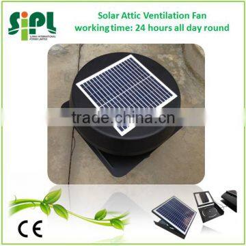 Solar Vent 12 Inch Exhaust Fan Factory Supply Solar Roof Ventilation Industrial Axial Fan photo-3