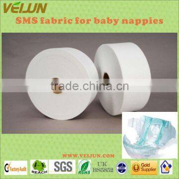 Baby diaper SMS nonwoven material(WJ-AL-0041)