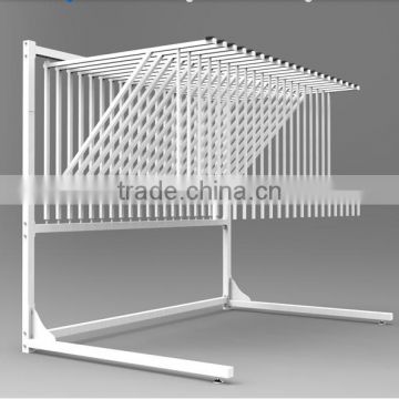 Floor Standing Metal Display Rack for Fabrics