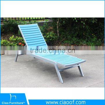 Outdoor Rattan Lounge Furniture Aluminum Sun Lounger Beach Chair photo-3