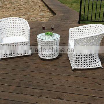 White Outdoor Rattan Chair, Garden White Chair photo-2