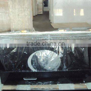 Prefab granite countertop black galaxy granite price
