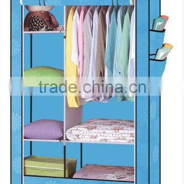 Portable Clothes Closet Non-woven Fabric Wardrobe Storage Shelf Organizer photo-6