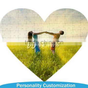 Sublimation Wooden/Plastic/Fabric/Magnetic Heart Shape Puzzle