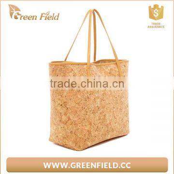 Fashion Womens Cork Leather Large Capacity Shoulder Bags Tote Handbag photo-2
