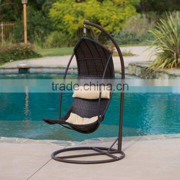 Kid's patio swing chair rattan wicker balcony swing chair