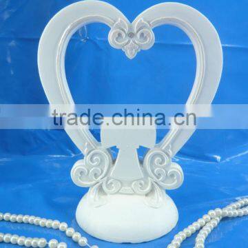 Heart Shape With Cross Cake Decoration Cake Topper Wedding Figurine