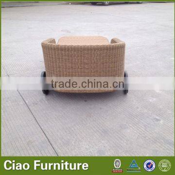 2015 New Design Hotel Furniture Rattan Sun Lounge photo-4