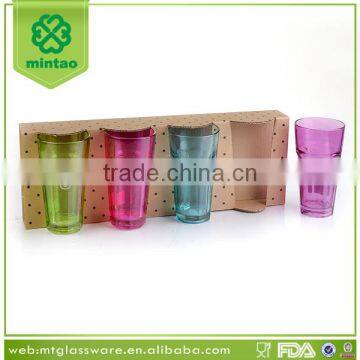 Color Spray Drink Glass Cup for Water and Juice photo-3