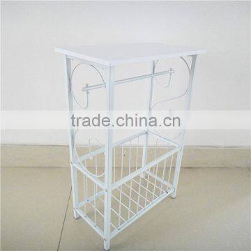 Scroll Design Bathroom Storage Table Magazine Table photo-3