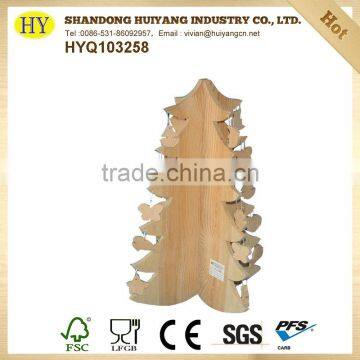 unfinished home wooden tree decoration wholesale