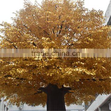 Artificial Large Outdoor Golden Ficus Trees /Garden Decor Fiberglass Ficus/Banyan Tree photo-2