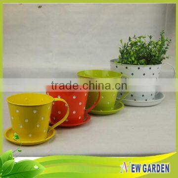 Attractive Lovely windowsill decor bright color flower pot