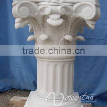 White Morden Design Wedding Decoration Marble Pedestal Stand for Flower photo-3