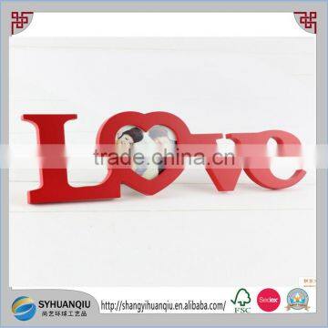 Hot Sell Europe Regional Chrildren Wooden letter Photo frame CN