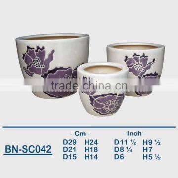 Vietnamese Ceramic Indoor Pot/ Indoor Planter BN-SC042