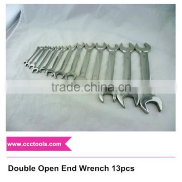 8*10~30*32mm Double Open End Wrench 13pcs D/E Open Spanner Open Jaw