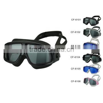 2013 Latest wide-vision face swimming Mask with long lasting anti-fog(CF-6100)