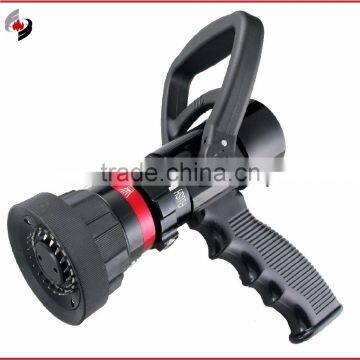 Fire fighting equipment spraying nozzle with gun type