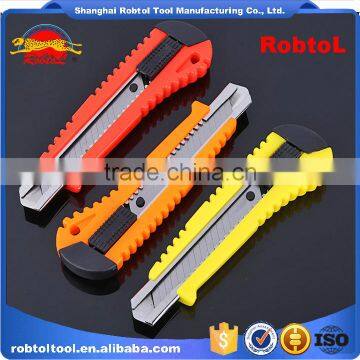 Utility Knife Retractable Blade Box Cutter Art Knives Snap off Lock Razor Blade Plastic Shell photo-3