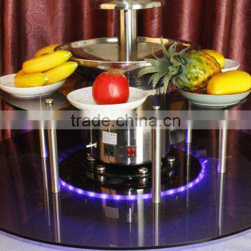 CHOCOLAZI ANT-8130L Auger 2 tiers New Rotatable Surround desk of chocolate fountains