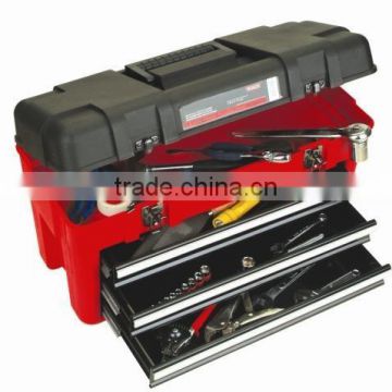 Plastic tool box to stock and carry tools/Metal tool box with three drawers/Heavy duty tool box