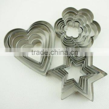 47033 18 Pcs Star Heart Flower Shape Cake Cookie Cutter ,fondant Cake Decorating Tools photo-3