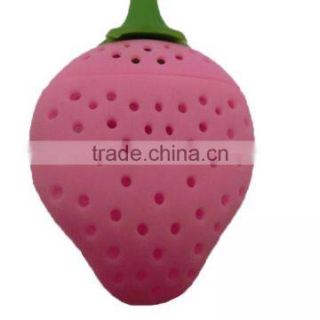 Hot Fashion Eco-friendly Non-toxic Strawberry Shape Silicone Tea Infuser photo-2