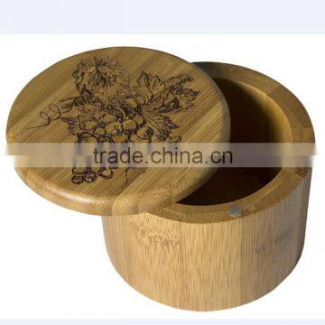 Wholesale Bamboo Salt Box/Bamboo Container/jar With Magnetic Lid photo-2