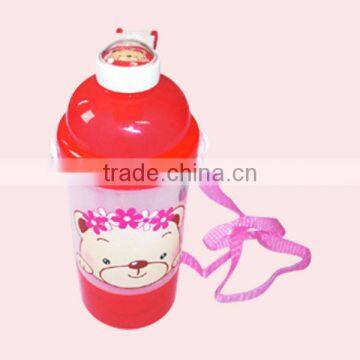 School Water Bottle With Belt and Cup For Kids