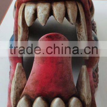 Dragon Mask Wall Hanging Decor Handmade in Nepal photo-3