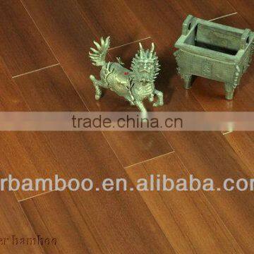 Teak Wooden Grainy 3-layer parquet Indoor Horizontal Bamboo Flooring