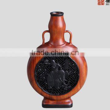 Wooden Carved Decorative Bottle photo-2