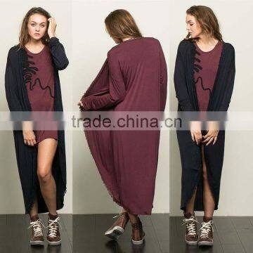 Women Full Length Cocoon Duster ladies extra long cardigan New Arrival