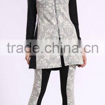 2014 New Arrival Women Hit Color Stitching Zipper Suit Designer Blazers photo-2