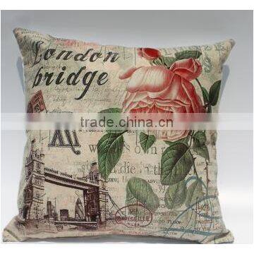 Newest Linen Digital Printing Custom Wholesale Pillow Cases/pillow Cottom photo-2