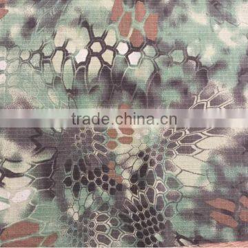 65% Polyester/35% Cotton KRYPTEK MANDRAKE camouflage printed ripstop fabric