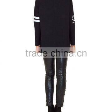 2015 New Fashion Round Neck Long Sleeve Polo Womens T-shirt Wholesale photo-3