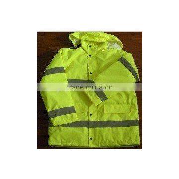 Hi Vis Safety yellow workwear reflective jacket