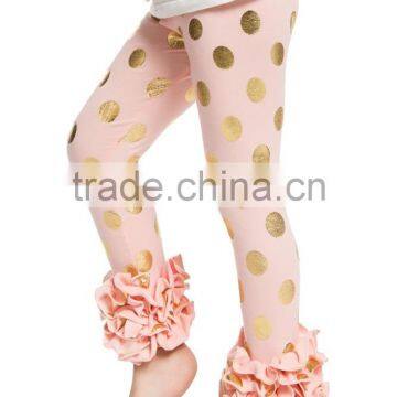 Best Selling Solid Color Ruffle Pant Stretch Icing Ruffle Leggings Infant Cotton Ruffled Pants Cheap Wholesale photo-3